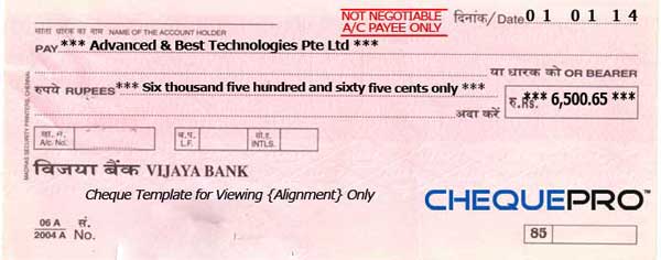 Cheque Print Software India Free