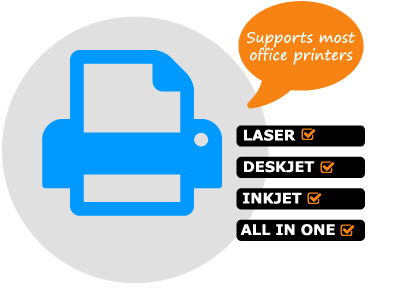 Supports Most Printers